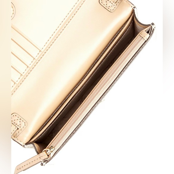 NWT•Michael Kors Metallic Signature Logo Jet Set Charm Small Crossbody Bag - Picture 3 of 3